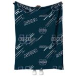 utah state aggies fan spirit navy blanket best selling
