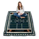 utah state aggies football field navy blanket best selling