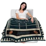 utah state aggies football field navy blanket best selling