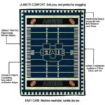 utah state aggies football field navy blanket best selling