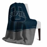 utah state aggies gradient dots navy blanket best selling