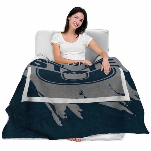 utah state aggies splatter effect navy blanket latest model
