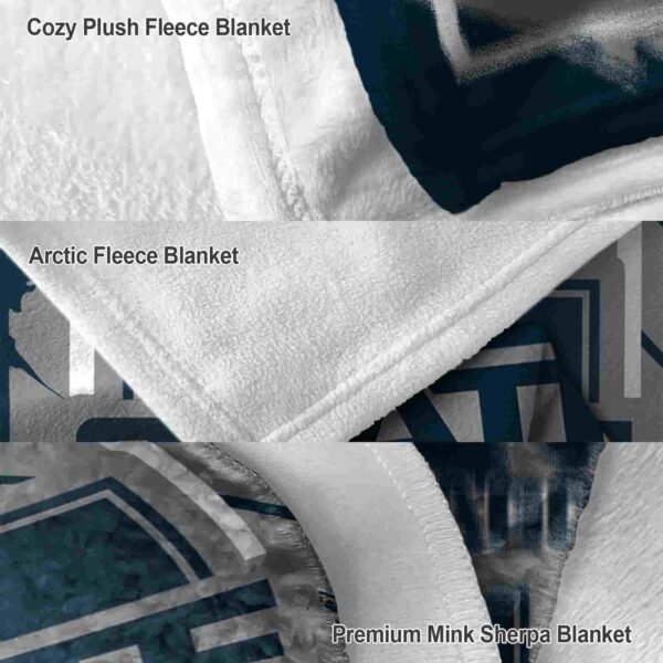 utah state aggies splatter effect navy blanket premium grade