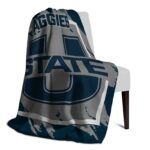 utah state aggies splatter effect navy blanket top rated