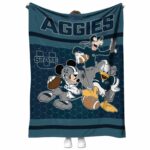 utah state aggies three musketeers navy blanket best selling