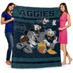utah state aggies three musketeers navy blanket best selling