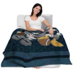 utah state aggies three musketeers navy blanket best selling