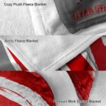 utah utes brushstrokes red white blanket best selling