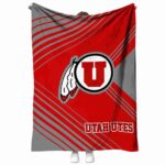 utah utes diagonal stripes red blanket best selling