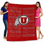utah utes fan pride red blanket best selling