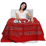 utah utes fan pride red blanket best selling