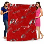 utah utes fan spirit red blanket best selling