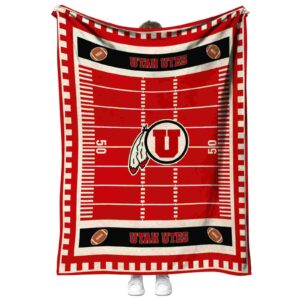 utah utes football field red blanket best selling