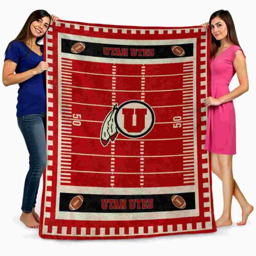 utah utes football field red blanket fashion forward