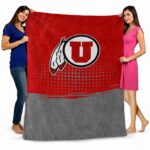 utah utes gradient dots red blanket best selling