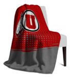 utah utes gradient dots red blanket best selling