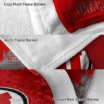 utah utes grunge texture red blanket best selling