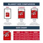 utah utes grunge texture red blanket best selling