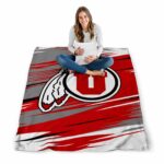utah utes paint streaks red white blanket best selling