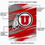 utah utes paint streaks red white blanket best selling