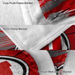 utah utes paint streaks red white blanket best selling