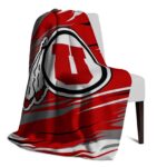 utah utes paint streaks red white blanket best selling