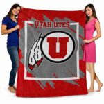 utah utes splatter effect red blanket best selling