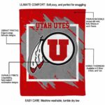 utah utes splatter effect red blanket best selling