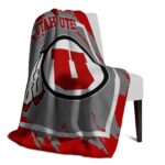 utah utes splatter effect red blanket best selling