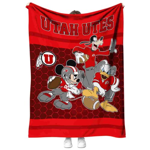 utah utes three musketeers red blanket best selling