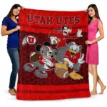 utah utes three musketeers red blanket best selling