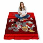 utah utes three musketeers red blanket best selling