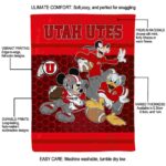 utah utes three musketeers red blanket best selling