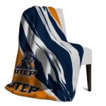 utep miners brushstrokes blue white blanket top rated