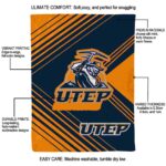 utep miners diagonal stripes blue blanket best selling
