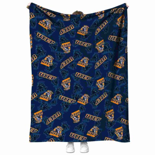 utep miners diehard fans blue blanket best selling