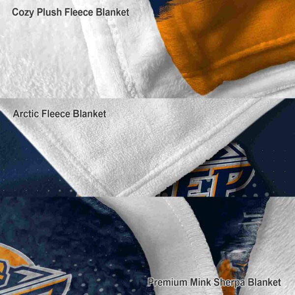 utep miners gradient dots blue blanket premium grade