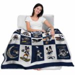 utep miners mickey minnie blue white blanket best selling