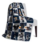 utep miners mickey minnie blue white blanket best selling