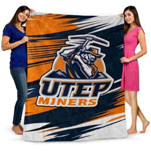 utep miners paint streaks blue white blanket fashion forward
