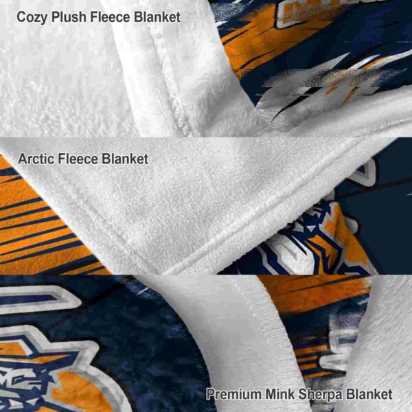utep miners paint streaks blue white blanket premium grade