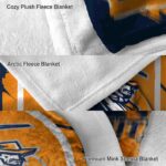 utep miners splatter effect blue blanket premium grade