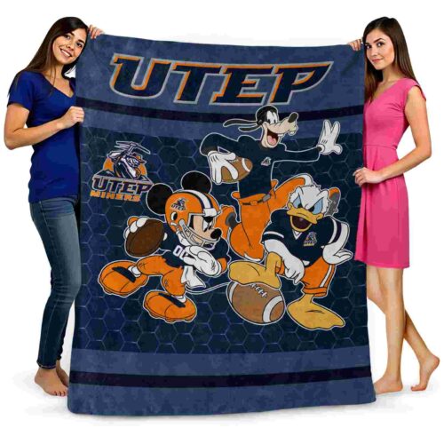 utep miners three musketeers blue blanket fashion forward