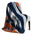 utsa roadrunners brushstrokes orange white blanket best selling