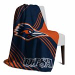 utsa roadrunners diagonal stripes orange blanket best selling