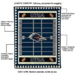 utsa roadrunners football field orange blanket best selling