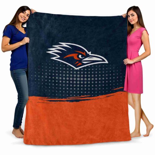 utsa roadrunners gradient dots orange blanket fashion forward