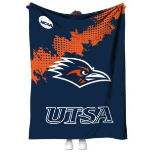utsa roadrunners grunge texture orange blanket best selling