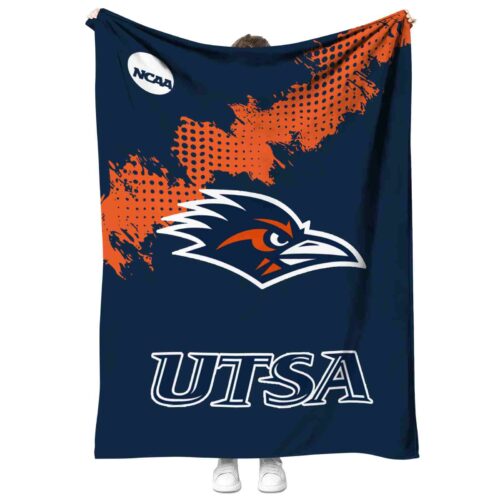 utsa roadrunners grunge texture orange blanket best selling