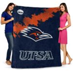 utsa roadrunners grunge texture orange blanket best selling